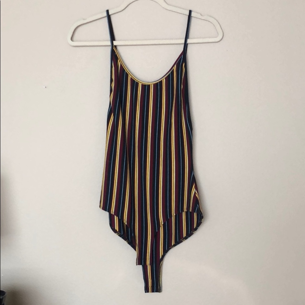 Bear Dance Striped Body Suit